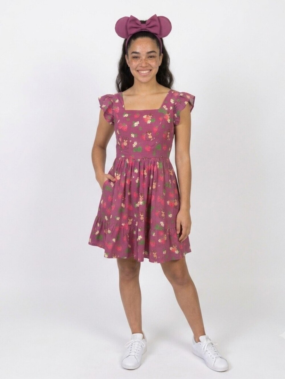 BoxLunch Disney Pixar Toy Story Lotso Strawberry Mini Tie Back Dress - Medium